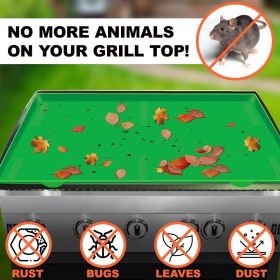 Silicone Griddle Mat 28 inch Food Grade Silicone Grill Mat Protect the Top Surface from Insects by Magnetic Blackstone Silicone Griddle Cover in Green