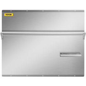 VEVOR Range Backsplash with Shelf 36 x 29.5 Inch Range Hood Wall Shield