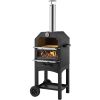 VEVOR 12" Outdoor Pizza Oven Portable Wood Pellet Pizza Oven Baked Paint Camping