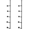 VEVOR Industrial Pipe Shelf 5 Tier 2PCS 11.8in W Wall-Mount Planks NOT Included