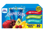 Capri Sun Variety Pack with Fruit Punch, Strawberry Kiwi & Pacific Cooler Juice Box Pouches, 30 ct Box, 6 fl oz Pouches