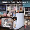 VEVOR Commercial Ice Cream Machine, 10.6 QT/H Yield, 1000W Single Flavor Countertop Soft Serve Ice Cream Maker, 4L Hopper 1.6L Cylinder