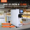 VEVOR Commercial Ice Cream Machine, 10.6 QT/H Yield, 1000W Single Flavor Countertop Soft Serve Ice Cream Maker, 4L Hopper 1.6L Cylinder