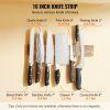 VEVOR Magnetic Knife Holder with Enhanced Strong Magnet, 16" No Drilling Knife Strips Organizer for Wall