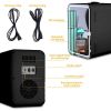 Mini Fridge 6L Portable Beauty Makeup Skincare Fridge Cosmetic LED Mirror Refrigerator with 3pcs Makeup Sponge