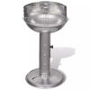 Stainless Steel Pedestal Round Charcoal BBQ Grill