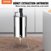 VEVOR Electric Honey Extractor, 2/4 Frames Honey Spinner Extractor, Stainless Steel Beekeeping Extraction