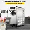 VEVOR Commercial Soft Ice Cream Machine, 13L/H (3.4Gal/H) Ice Cream Machine, Single-Flavor Gelato Machine Commercial w/Pre-Cooling
