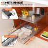 VEVOR 2 Tier 20"W x 21"D Pull Out Cabinet Organizer, Heavy Duty Slide Out Pantry Shelves, Chrome-Plated Steel Roll Out Drawers
