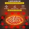 VEVOR Commercial Pizza Oven Countertop, 14" Double Deck Layer, 110V 1950W Stainless Steel Electric Pizza Oven with Stone and Shelf