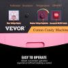 VEVOR Electric Cotton Candy Machine with Cart, 1000W Commercial Floss Maker with Stainless Steel Bowl, Sugar Scoop and Drawer, Perfect for Home
