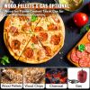 VEVOR Multi-fuel Outdoor Pizza Oven, 12 inch Wood Fired & Gas Pizza Maker with Rotating Pizza Stone, Propane Pellet Dual Fuel Pizza Grill for Backyard