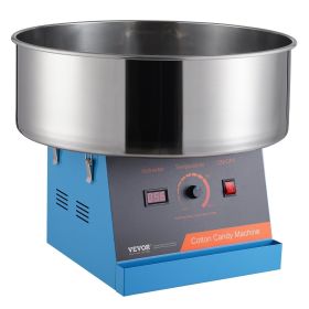 VEVOR Electric Cotton Candy Machine, 1000W Candy Floss Maker, Commercial Cotton Candy Machine with Stainless Steel Bowl, and Sugar Scoop (Color: Blue)