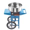 VEVOR Electric Cotton Candy Machine with Cart, 1000W Commercial Candy Floss Maker with Stainless Steel Bowl, Sugar Scoop and Drawer, Perfect for Home
