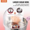 VEVOR Electric Cotton Candy Machine, 1000W Candy Floss Maker, Commercial Cotton Candy Machine with Cover, Stainless Steel Bowl, and Sugar Scoop