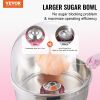 VEVOR Electric Cotton Candy Machine, 1000W Candy Floss Maker, Commercial Cotton Candy Machine with Cover, Stainless Steel Bowl, and Sugar Scoop
