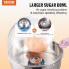 VEVOR Electric Cotton Candy Machine, 1000W Candy Floss Maker, Commercial Cotton Candy Machine with Cover, Stainless Steel Bowl, Sugar Scoop, Drawer